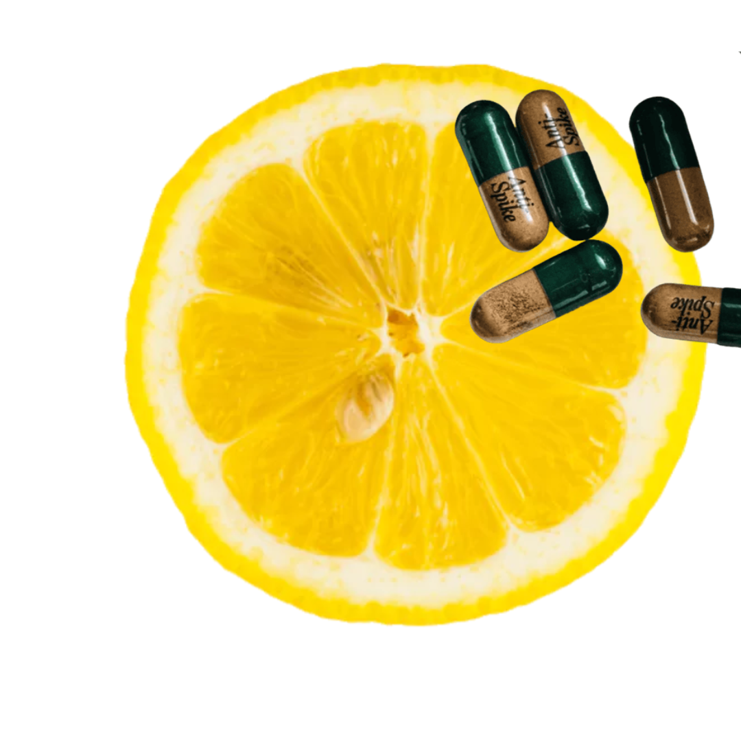 lemon with Anti-Spike pills